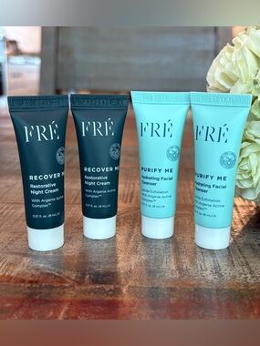 New FRE Purify Me FACIAL CLEANSER & Recover Me Restorative NIGHT CREAM Minis!